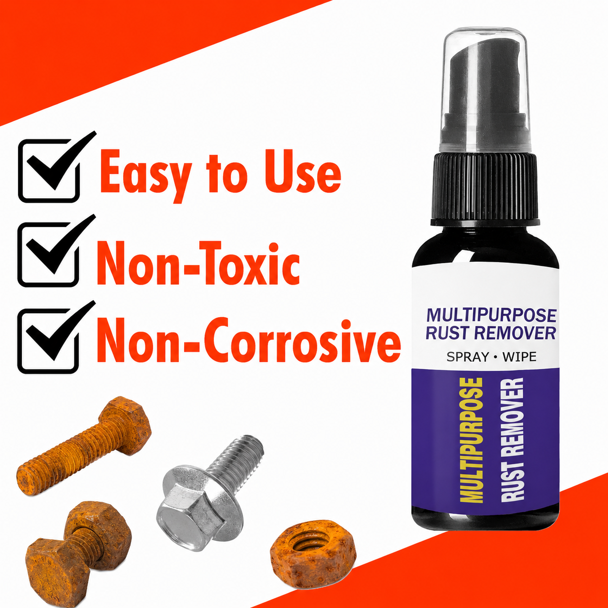 🔥Last Day-Buy 1 Get 1 Free🔥Multi-Purpose Heavy-Duty Rust Remover Spray